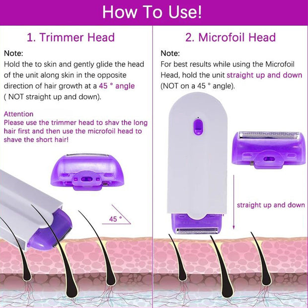 Rechargeable laser Hair Removal device